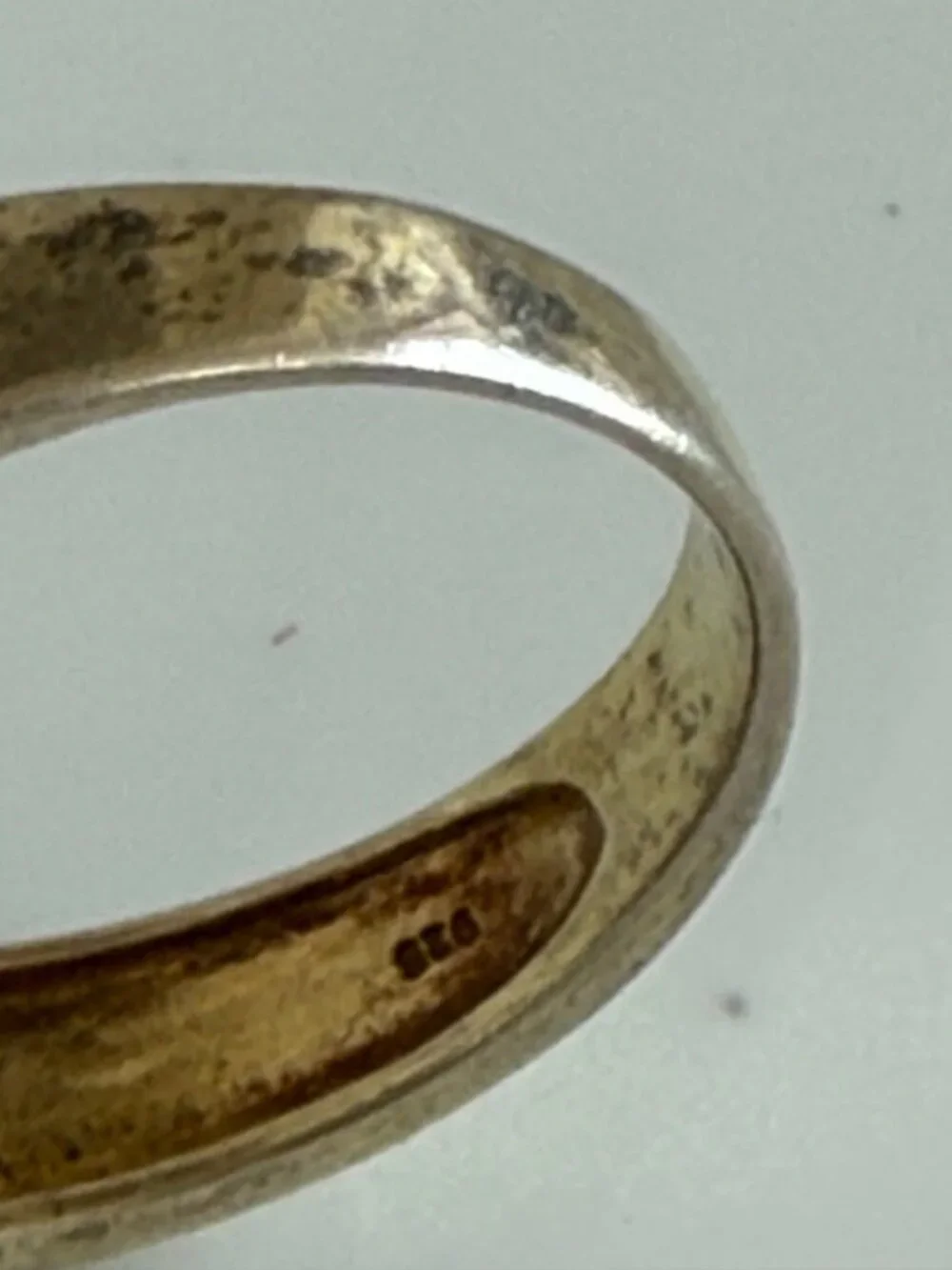 Vintage 90s Ring 925 Silver Gold Vermeil Heart Ring Size size 9
